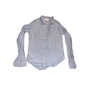maison margiela striped button up shirt size small/medium